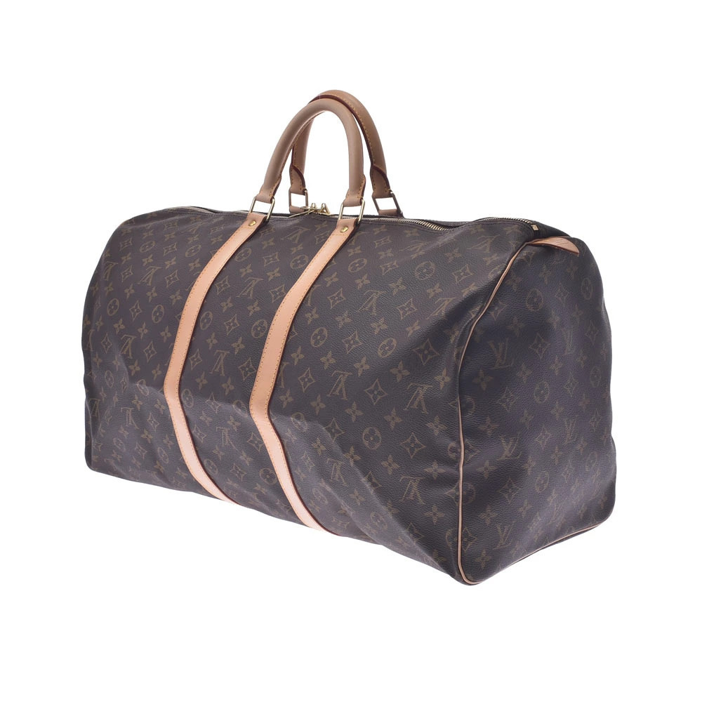 Louis Vuitton Keepall Monogram Bag Boston Canvas Brown